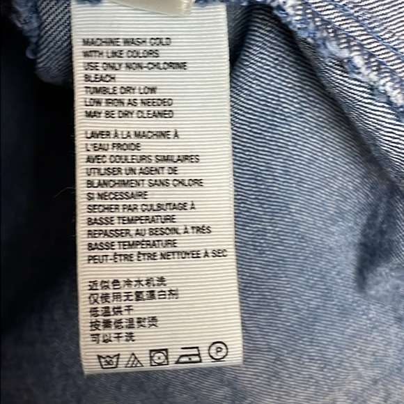 Free People Women’s Molly Puff Sleeve Retro Western Denim Mini Dress Size M - Picture 6 of 12